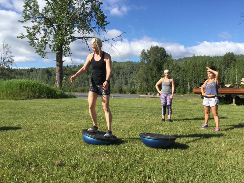 Yoga, bar, bartending, drinks, rustic barn, Derek Botchford, Andrea Soto, Smithers, North, British Columbia, Frontier Experience, events, retreats, Canada Day, riverside